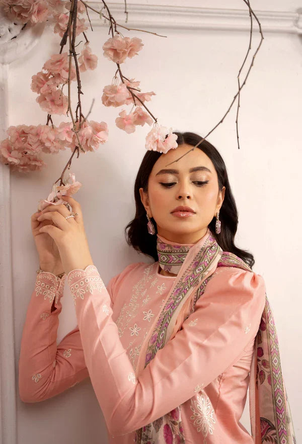 HumDum - Summer3PC Lawn Embroidered Suit - kp1168